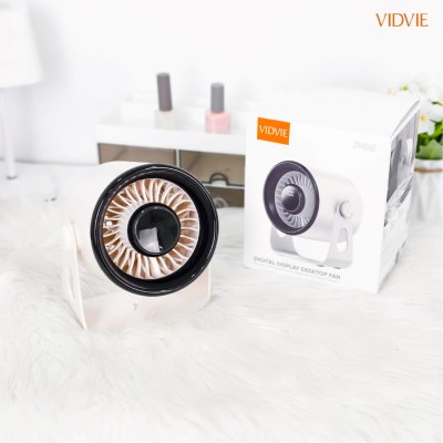 VIDVIE Digital Display Desktop Fan พัดลมตั้งโต๊ะละแขวนผนัง รุ่น FN05