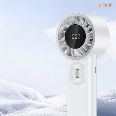 VIDVIE Portable Hand Fan พัดลมพกพา พร้อมหน้าจอ LCD รุ่น FN06