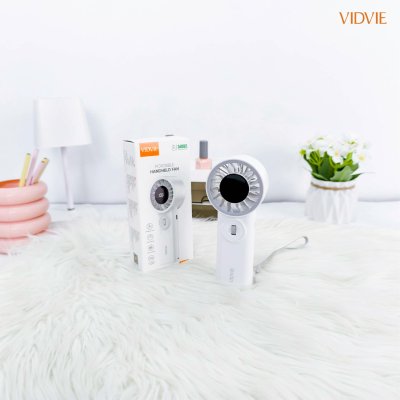 VIDVIE Portable Hand Fan พัดลมพกพา พร้อมหน้าจอ LCD รุ่น FN06
