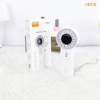 VIDVIE Portable Hand Fan พัดลมพกพา พร้อมหน้าจอ LCD รุ่น FN06