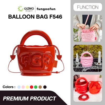 Fungoofun กระเป๋าครอสบอดี้ Balloon Bag Gliss Glaze inflatable รุ่น F546