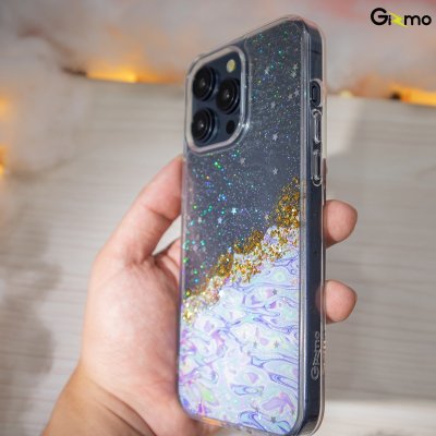 เคสใสกลิตเตอร์ Gizmo iPhone 15 กันกระแทก ไม่เหลือง
