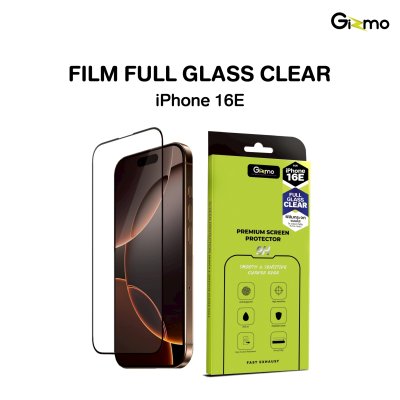 Gizmo Film Full Glass Clear ฟิล์มกระจกเต็มจอแบบใส iPhone 16E รับประกัน 120 วัน