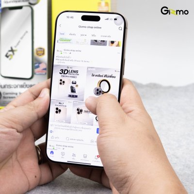 Gizmo Film Full Glass Clear ฟิล์มกระจกเต็มจอแบบใส iPhone 16/16+/16Pro/16Pro max รับประกัน 120 วัน