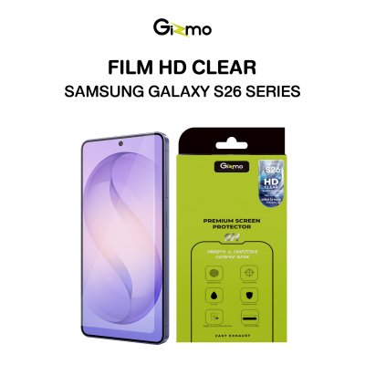 Gizmo Film HD Clear ฟิล์มกระจกใสไม่เต็มจอ นิรภัย2ชั้น สำหรับ Samsung S26 Series ป้องกันระดับ 9H (Tempered Glass Screen)