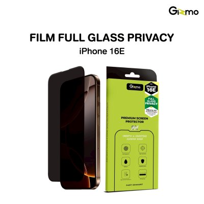Gizmo Film Glass Privacy ฟิล์มกระจกกันมอง แบบเต็มจอ iPhone 16E  รับประกัน 120 วัน