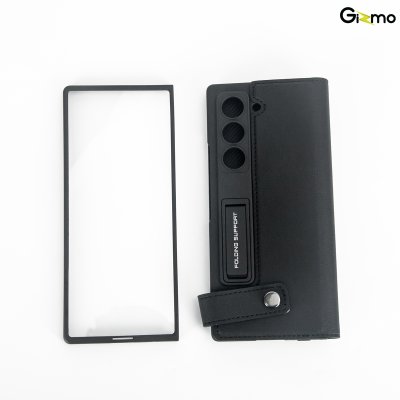 Gizmo Folio Stand with Glass and Pen Slot Case เคสหนังแบบเปิด-ปิด เคสซัมซุง เคส Z Fold 6 มีช่องเก็บปากกา พร้อมขาตั้ง มีกระจกหน้าจอ