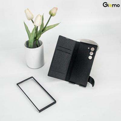 Gizmo Folio Case With Glass And Pen Slot เคสหนังแบบเปิด-ปิด เคสซัมซุง เคส Z Fold 6 มีช่องเก็บปากกา มีกระจกหน้าจอ