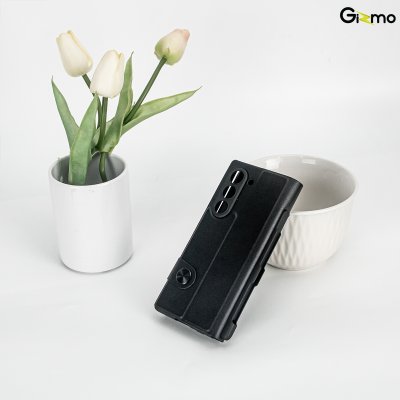 Gizmo Folio Case With Glass And Pen Slot เคสหนังแบบเปิด-ปิด เคสซัมซุง เคส Z Fold 6 มีช่องเก็บปากกา มีกระจกหน้าจอ