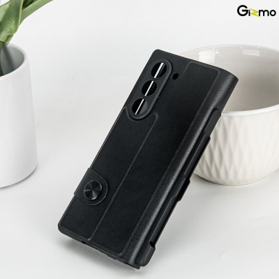 Gizmo Folio Case With Glass And Pen Slot เคสหนังแบบเปิด-ปิด เคสซัมซุง เคส Z Fold 6 มีช่องเก็บปากกา มีกระจกหน้าจอ