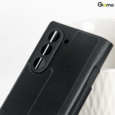 Gizmo Folio Case With Glass And Pen Slot เคสหนังแบบเปิด-ปิด เคสซัมซุง เคส Z Fold 6 มีช่องเก็บปากกา มีกระจกหน้าจอ