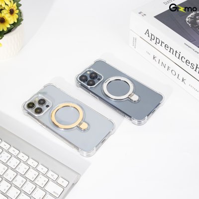 Gizmo Fusion jelly magsafe Stand เคสนิ่ม สำหรับชาร์จ เคสใสมีวงแหวน iPhone 15/15+/15Pro/15 Pro max