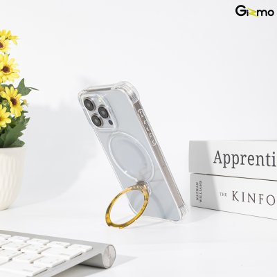 Gizmo Fusion jelly magsafe Stand เคสนิ่ม สำหรับชาร์จ เคสใสมีวงแหวน iPhone 15/15+/15Pro/15 Pro max
