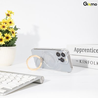 Gizmo Fusion jelly magsafe Stand เคสนิ่ม สำหรับชาร์จ เคสใสมีวงแหวน iPhone 15/15+/15Pro/15 Pro max
