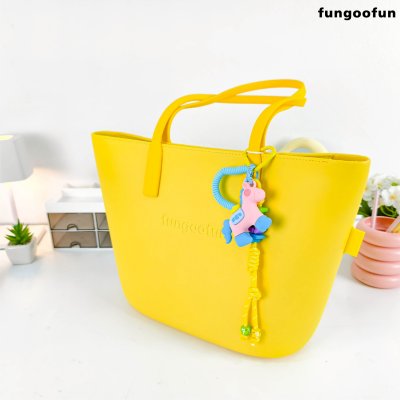 Fungoofun DIY Bag Charm Gold ingot horse พวงกุญแจห้อยกระเป๋าม้านำโชคซิลิโคนพรีเมียม
