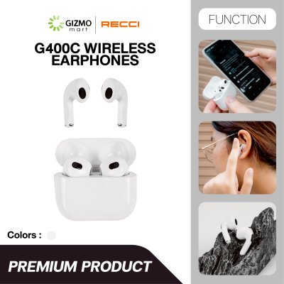 Recci หูฟังไร้สาย Wireless Earphones รุ่น G400C White