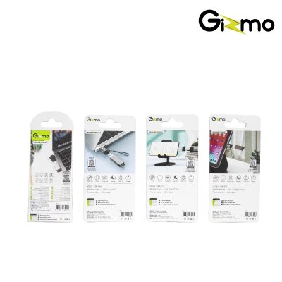 Gizmo แปลงหัวชาร์จ OTG Adapter to usb to Type-c,forios,Microให้เลือก ที่แปลงหัวชาร์จ 3 in 1 (GA-015,GA-016,GA-017,GA-018)