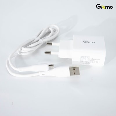 Gizmo adapter 2 Port อะแดปเตอร์ 2 ช่อง พร้อมสายชาร์จ อุปกรณ์ชาร์จ Micro สีขาว GA-019