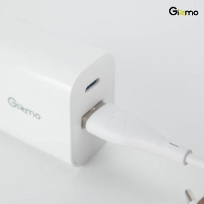 Gizmo adapter USB+PD 2 Port  20W อะแดปเตอร์ 2 ช่อง พร้อมสายชาร์จไทป์ซี อุปกรณ์ชาร์จ สีขาว GA-021 มี มอก.