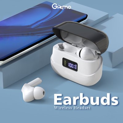Gizmo หูฟังไร้สาย หูฟังบลูทูธ Earbuds wireless headset หูฟัง บลูทูธ 5.1 ไร้สาย ฟังเพลง เล่นเกม กล่องชาร์จไร้สาย GB-05