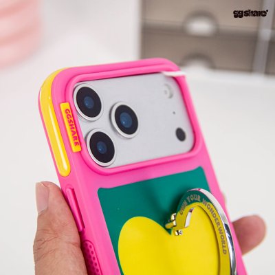 GGSHARE Heartbeat Stand Case เคสไอโฟนพร้อมขาตั้งรูปหัวใจ for iPhone 17 Series