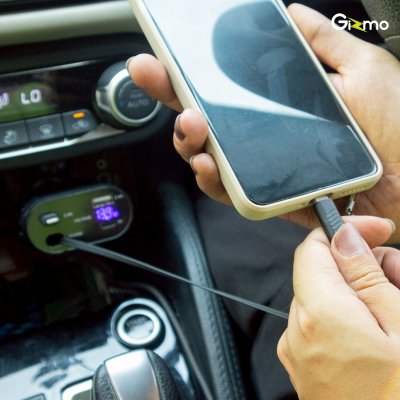 Gizmo Retractable Fast Car Charger ที่ชาร์จในรถยนต์ 4 in 1 รุ่น GG-032