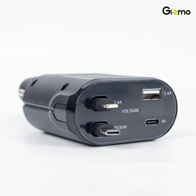 Gizmo Retractable Fast Car Charger ที่ชาร์จในรถยนต์ 4 in 1 รุ่น GG-032