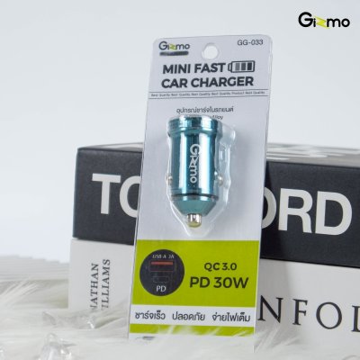 Gizmo mini Fast car Charger 30W อุปกรณ์ชาร์จในรถยนต์ รุ่น GG-033