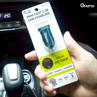 Gizmo mini Fast car Charger 30W อุปกรณ์ชาร์จในรถยนต์ รุ่น GG-033