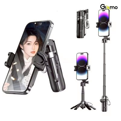 Gizmo Protable Selfie MiNi Grip รุ่น GG-034 ไม้เซลฟี่ขาตั้งมือถือไซต์มินิ พกพาง่าย มีรีโมทบลูทูธ เหมาะสำหรับถ่ายภาพ ถ่ายวิดีโอ