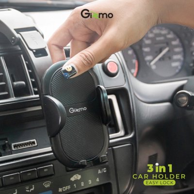 Gizmo ที่วางโทรศัพท์ในรถ Car holder 3in1 ตั้งได้ทั้งในรถ และบนโต๊ะทำงาน ที่ยึดมือถือ รุ่น GH-042 ประกัน 1 ปี