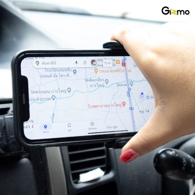 Gizmo GH-057 ที่วางโทรศัพท์ในรถ แบบเสียบช่องแอร์หนีบล็อค สีดำ ประกันสินค้า 1 ปี