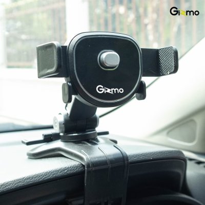 Gizmo GH-058 Bracket Auto Clamp หนีบบริเวณคอลโซลหน้ารถ Car holder ที่ยึดมือถือ สีดำ ประกันสินค้า 1 ปี