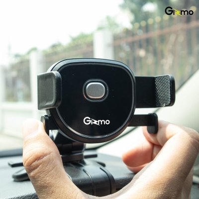 Gizmo GH-058 Bracket Auto Clamp หนีบบริเวณคอลโซลหน้ารถ Car holder ที่ยึดมือถือ สีดำ ประกันสินค้า 1 ปี