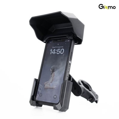 Gizmo GH-059 ที่จับโทรศัพท์ กันแดด ติด มอเตอร์ไซค์ แฮนบาร์ car holder สีดำ ประกันสินค้า 1 ปี