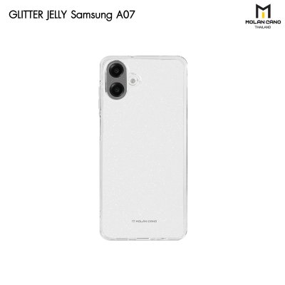 MOLAN CANO Gliter Jelly Case Clear รุ่น Samsung Galaxy A07/A17/A06 5G เคสใส แบบนิ่ม กลิตเตอร์ กากเพชร