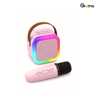 Gizmo Speaker Kits Colorful Karaoke ลำโพงบลูทูธพร้อมไมค์ไร้สาย รุ่น GLS-002