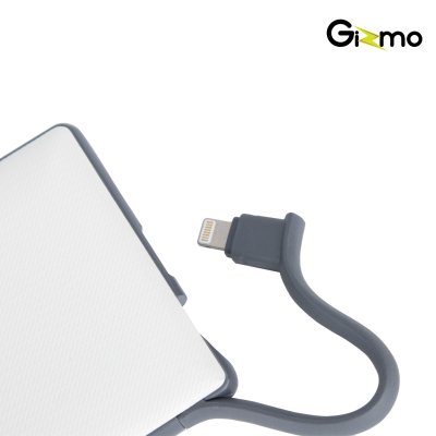 Gizmo Power bank แบตสำรอง Built-in ในตัว 3 เส้น ขนาดความจุแบตเตอรี่ 10,000 mAh รุ่น GP-006
