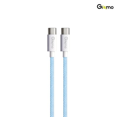 Gizmo สายชาร์จรุ่น GU-054 Type-c to Type-c หุ้มสายด้วยผ้าถักอย่างดี สายถัก ไม่หัก ไม่งอ