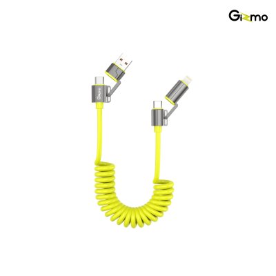 Gizmo สายชาร์จสปริง 4 in 1 Cable Spring รุ่น GU-059