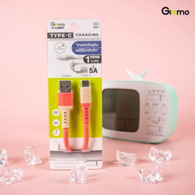 Gizmo สายชาร์จอุด้ง ไทป์ซี Type-C รุ่น GU-061
