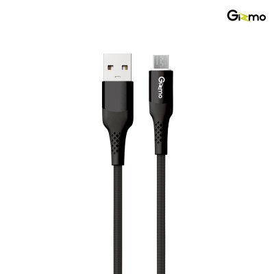 Gizmo สายชาร์จ Micro ผ้าถัก 2 เมตร 3A รุ่น GU-064