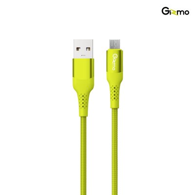 Gizmo สายชาร์จ Micro ผ้าถัก 2 เมตร 3A รุ่น GU-064