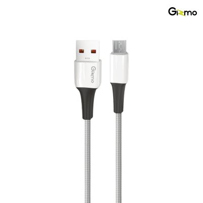 Gizmo สายชาร์จ Micro ผ้าถัก 2 เมตร 3A รุ่น GU-064