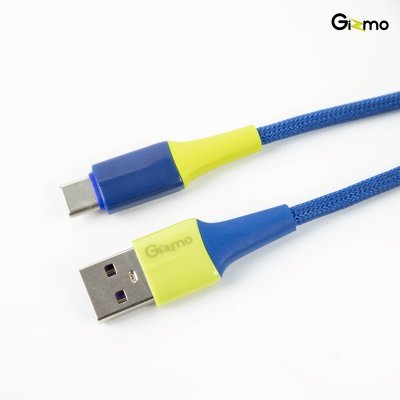 Gizmo สายชาร์จ TYPE-C ไทป์ซี สายชาร์จ ผ้าถัก ความยาว 2 เมตร 5A รุ่น GU-066