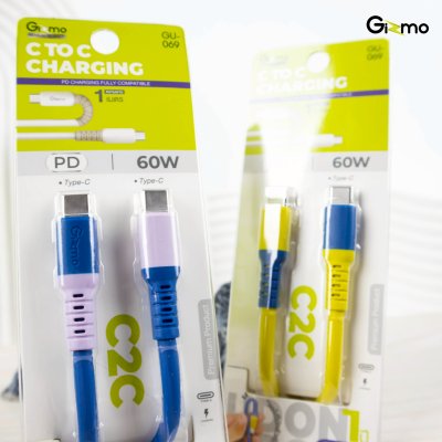 Gizmo สายชาร์จอุด้ง C to C Charging 60W รุ่น GU-069