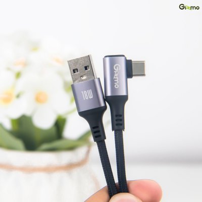 Gizmo(GU-073) สายชาร์จ USB-A to Type-C L-Shape
