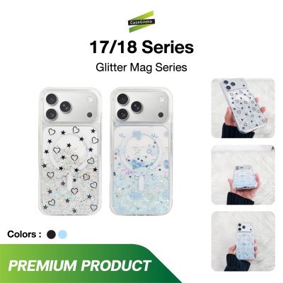 Gizmo Glitter MagSafe Case iPhone 17/18 Series เคสกันกระแทกดีไซน์ใสกลิตเตอร์ รองรับ MagSafe
