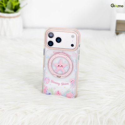Gizmo MagSafe Stand Ocean Style iPhone 17/18 Series เคสใสลายการ์ตูนท้องทะเล รองรับ MagSafe