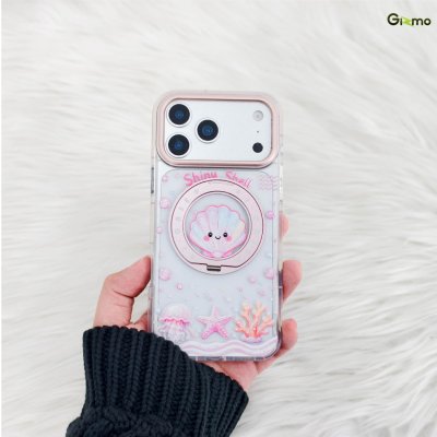Gizmo MagSafe Stand Ocean Style iPhone 17/18 Series เคสใสลายการ์ตูนท้องทะเล รองรับ MagSafe